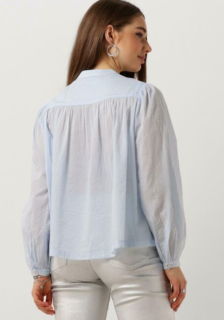 Lichtblauwe SCOTCH & SODA Blouses SHIRT WITH PIN TUCK YOKE AND GATHERING - large