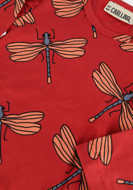 Rode CARLIJNQ  DRAGONFLY - BODYSUIT LONGSLEEVE RUFFLED - large