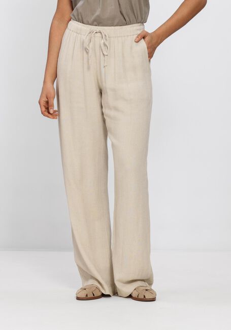 Creme NEO NOIR Broeken SONAR DRAPY LINEN PANTS - large