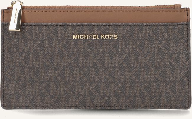 Bruine MICHAEL KORS Portemonnee LG SLIM CARD CASE Bruine MICHAEL KORS Portemonnee LG SLIM CARD CASE - large