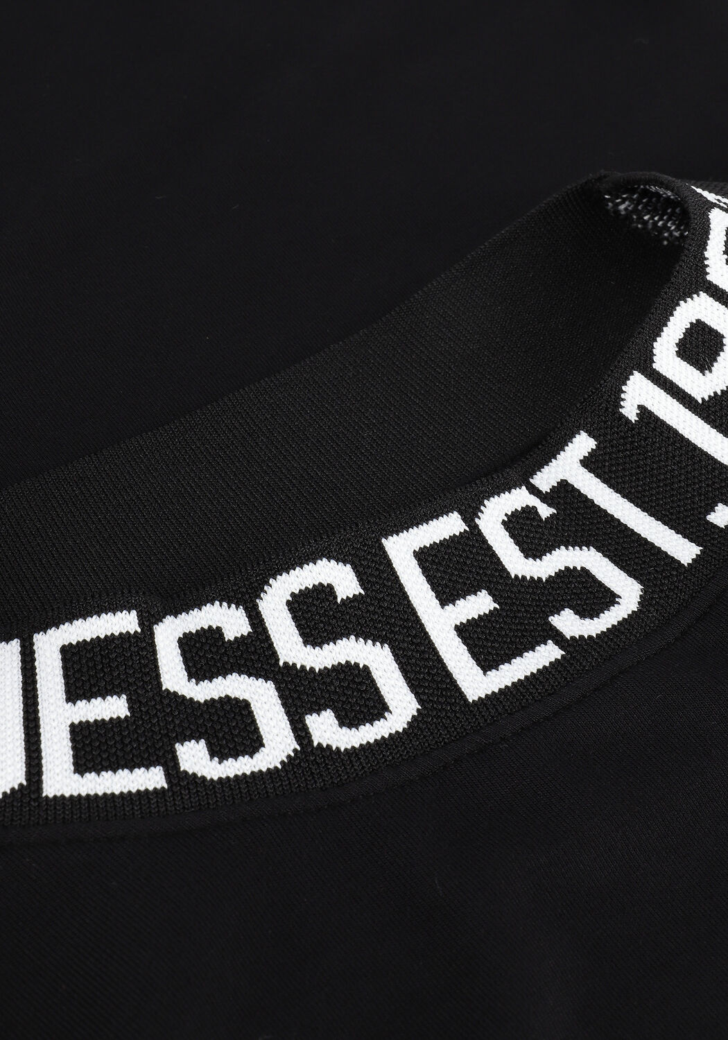 Zwarte GUESS Top LS CHANEL BODYSUIT - large