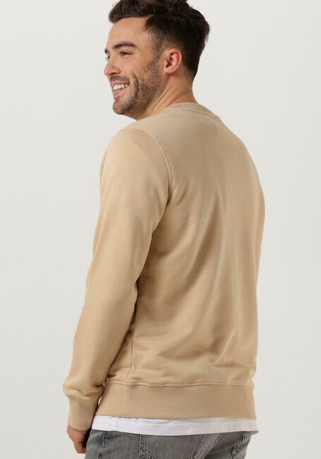 Zand CALVIN KLEIN Trui CK EMBRO BADGE CREW NECK - large