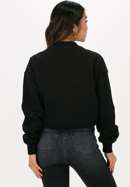 Zwarte CALVIN KLEIN Sweater STACKED LOGO MOCKNECK SWEATSHIRT - large