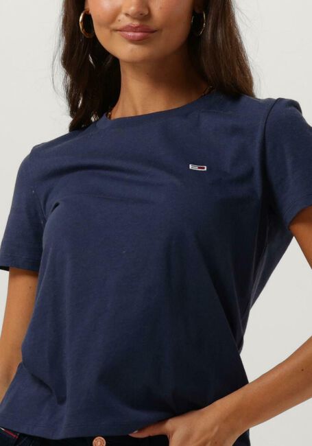 Blauwe TOMMY JEANS T-shirt TJW REGULAR JERSEY C NECK - large