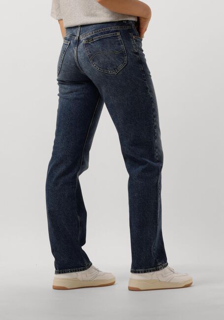 Donkerblauwe LEE Straight leg jeans RIDER CLASSIC - large