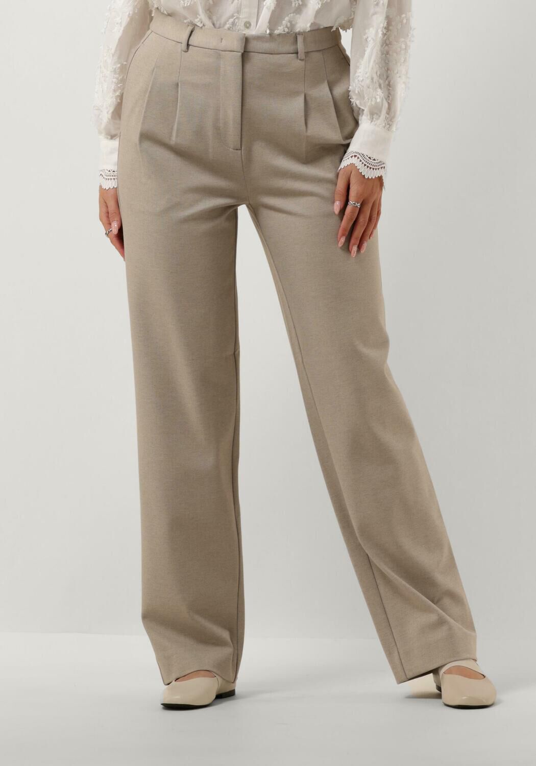 BRUUNS BAZAAR Dames Broeken Lucilay Ivala Pants Beige