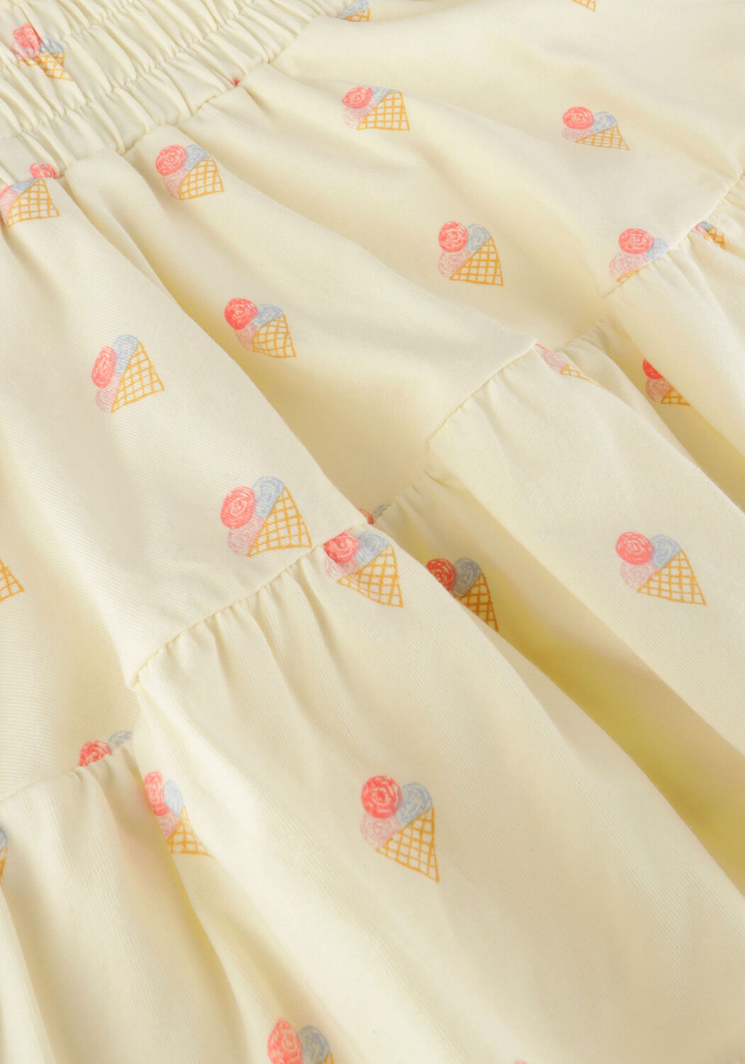 Sproet & Sprout Meisjes Rokken Smock Skirt Ice Cream Print Ecru