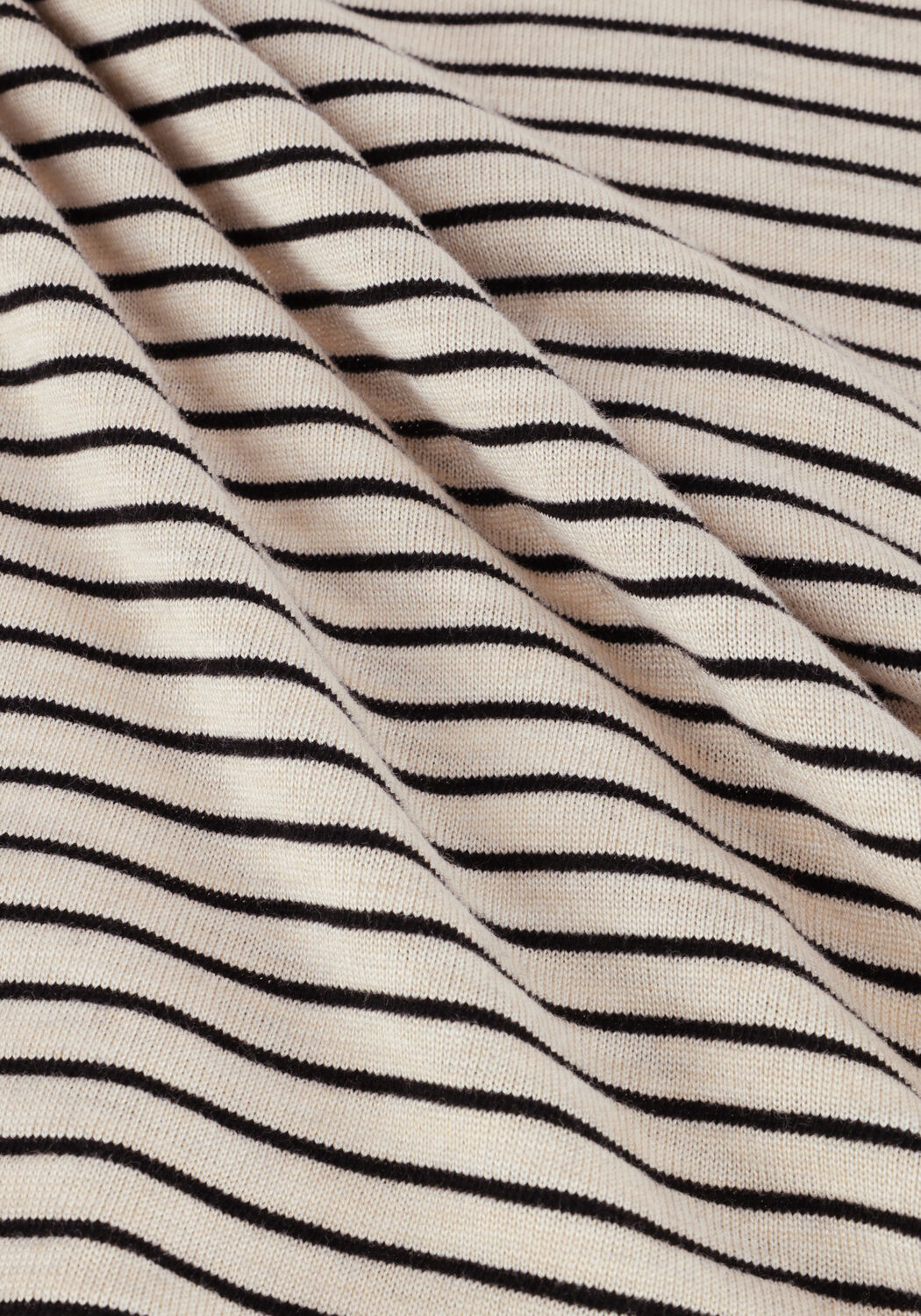 Beige BY-BAR T-shirt NEVA SMALL STRIPE TOP - large