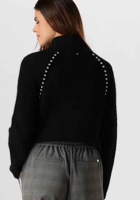 Zwarte MOS MOSH Trui ZORA BEAD HIGHNECK KNIT - large