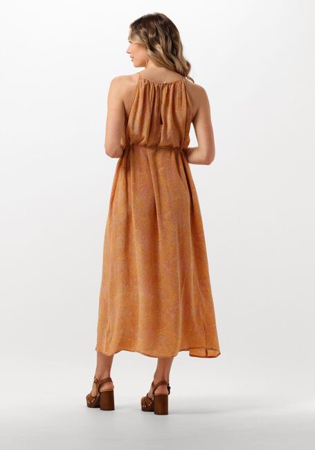 Beige SISSEL EDELBO Midi jurk MERIDA SILK STRAP DRESS - large