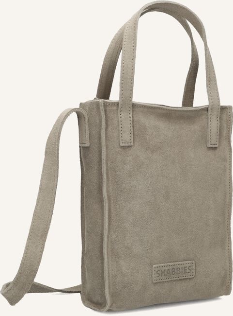 Taupe SHABBIES Schoudertas 0235 SHOPPINGBAG  S Taupe SHABBIES Schoudertas 0235 SHOPPINGBAG  S - large