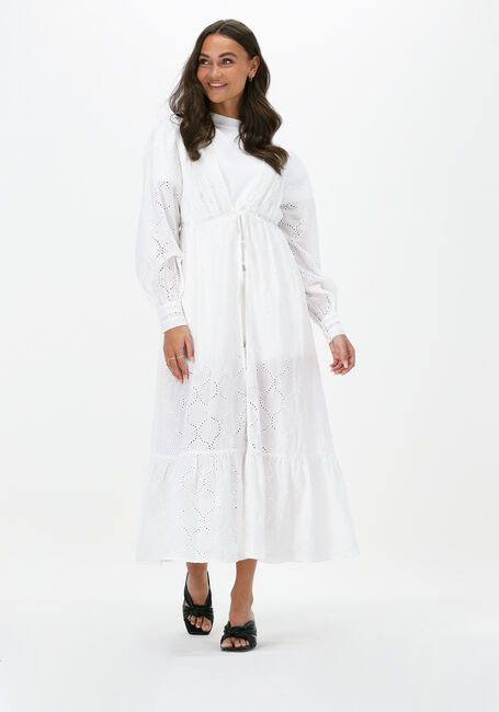 Witte COLOURFUL REBEL Maxi jurk SANDY BRODERIE ANGLAISE MAXI KIMONO DRESS - large