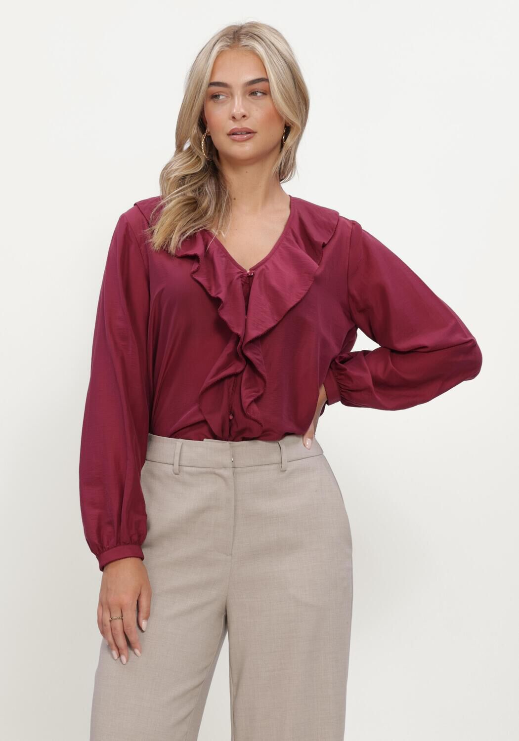 Bordeaux MSCH COPENHAGEN Blouses MSCHISRA SHIRT - large