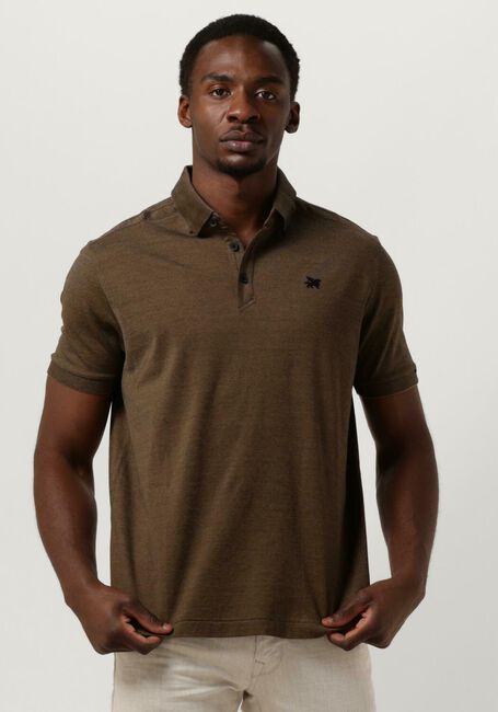 Groene VANGUARD Polo SHORT SLEEVE POLO MERCERIZED JACQUARD JERSEY - large