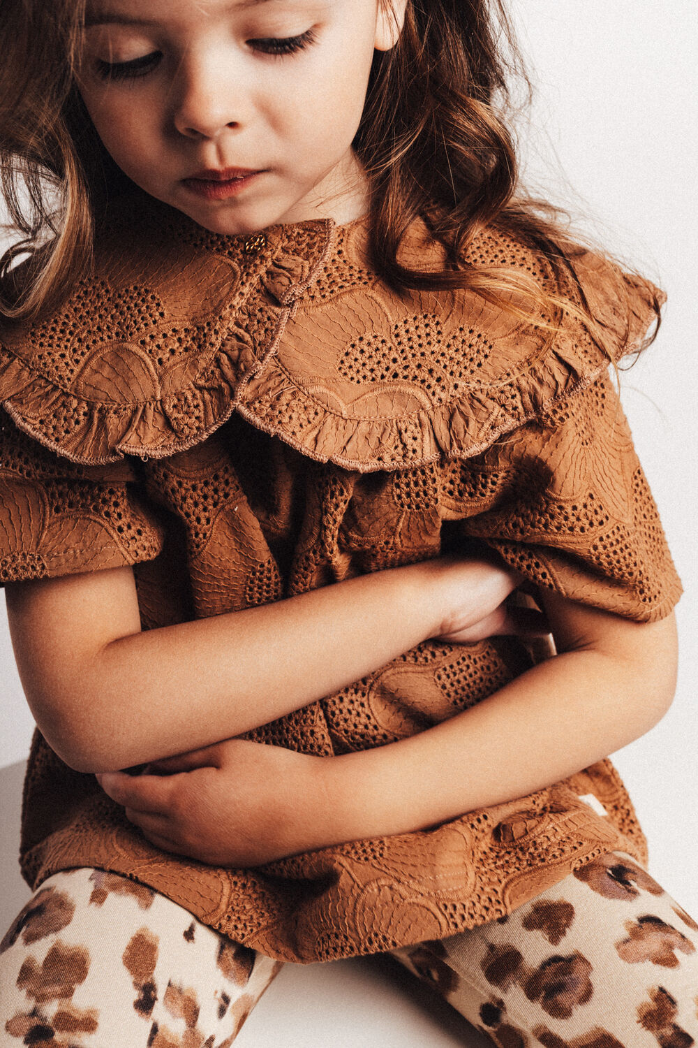 Bruine BAJE STUDIO Top NOJA - large