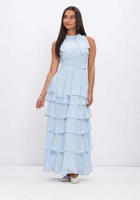 Lichtblauwe NEO NOIR Jurken MARLI SOLID CHIFFON DRESS - large