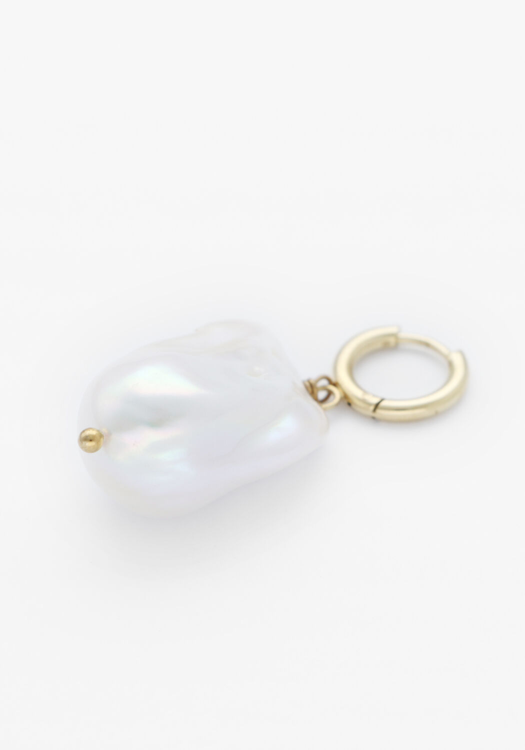 Witte BONNIE STUDIOS Bedels BIG BAROQUE PEARL PENDANT - large