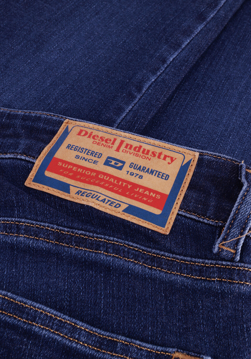 Blauwe DIESEL Skinny jeans 2017 SLANDY - large