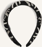 Zwarte BECKSONDERGAARD Haarbanden BOW WIDE BEADED HAIRBRACE - medium