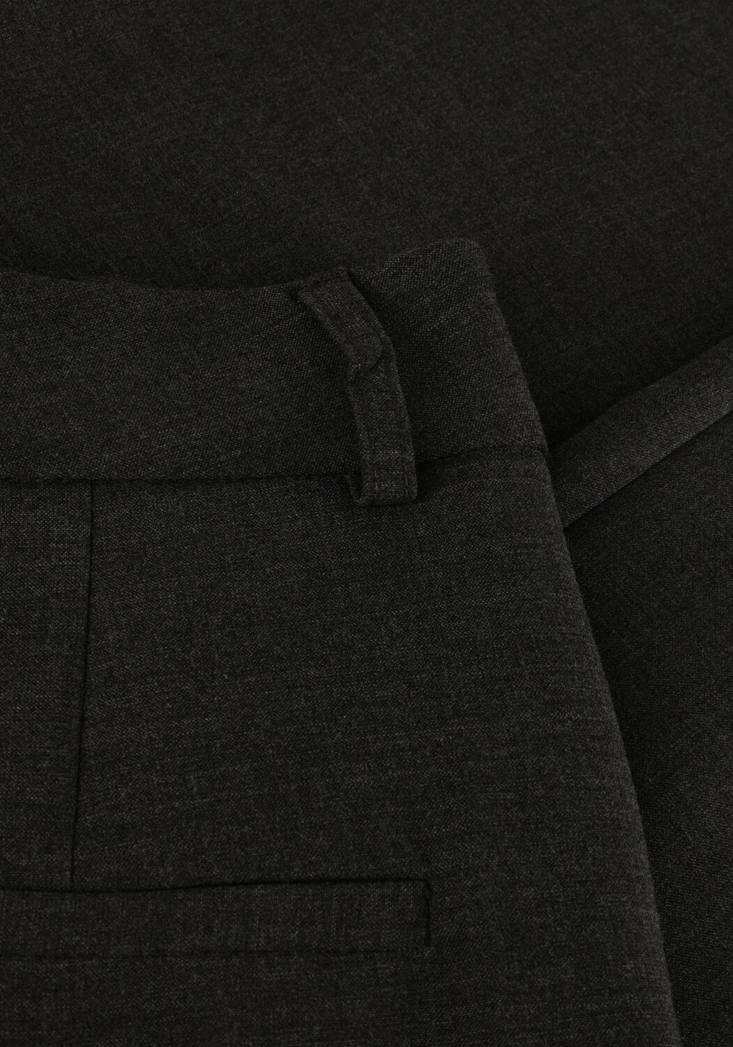 Donkergrijze SELECTED WOMEN Pantalon SLFRITA MW WIDE PANT - large