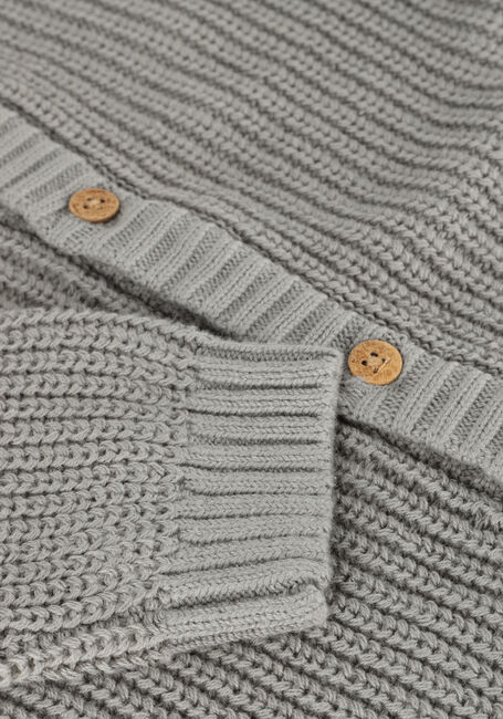 Grijze LIL' ATELIER Vest NBNEMLEN LS KNIT CARD LIL NOOS - large