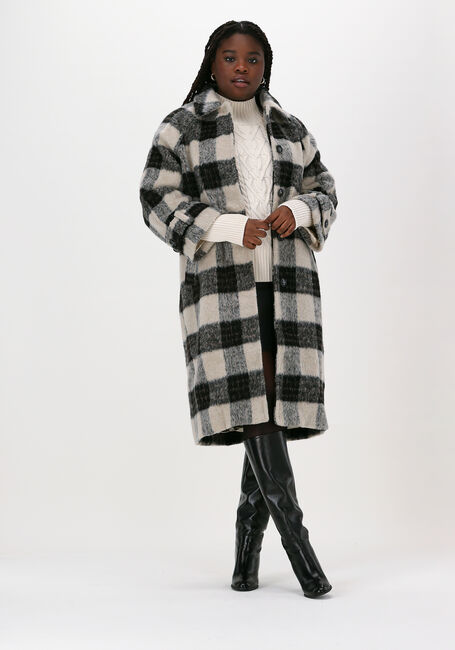 Beige CO'COUTURE Mantel ESME OVERSIZE CHECK COAT - large