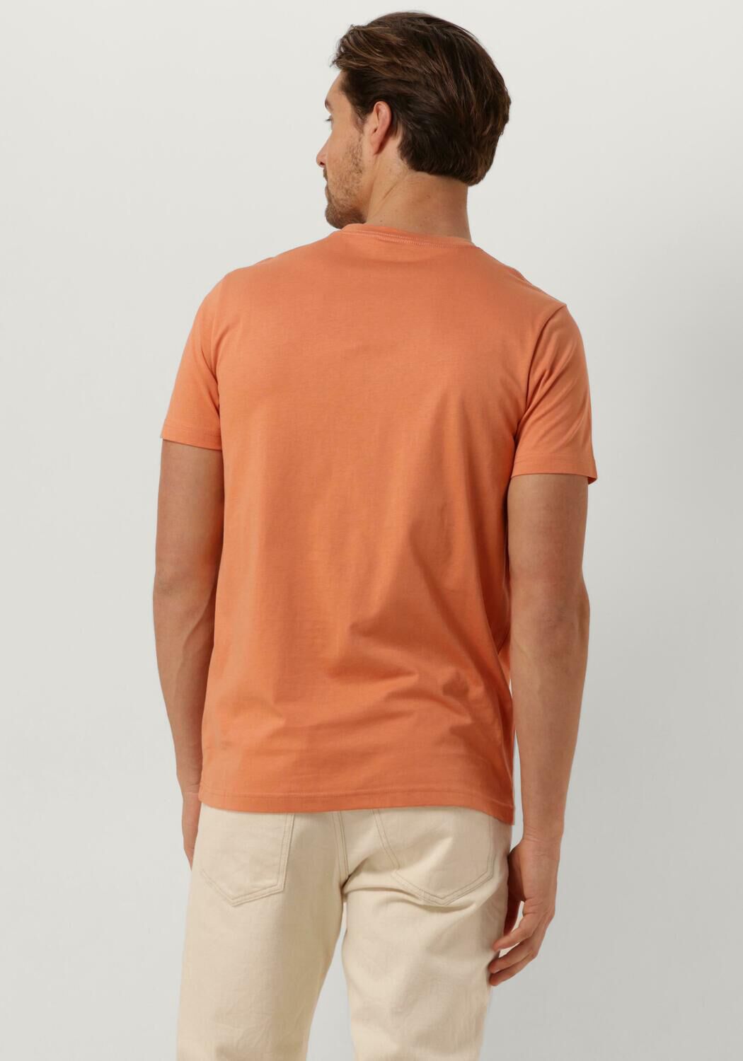 PS PAUL SMITH Heren Polo's & T-shirts Mens Slim Fit Ss Tshirt Zebra Badge Oranje