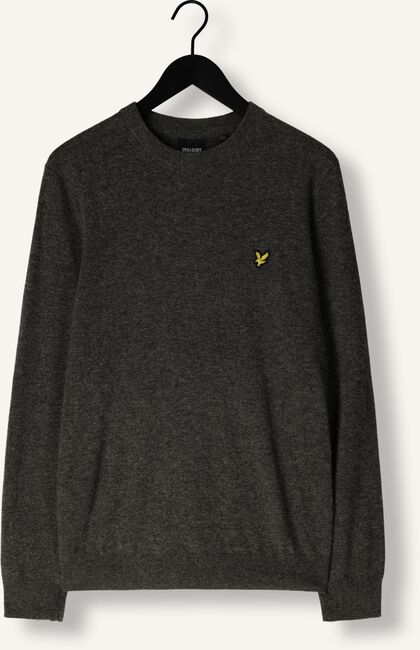 Donkergrijze LYLE & SCOTT Trui LAMBSWOOL BLEND CREW NECK JUMPER Donkergrijze LYLE & SCOTT Trui LAMBSWOOL BLEND CREW NECK JUMPER - large