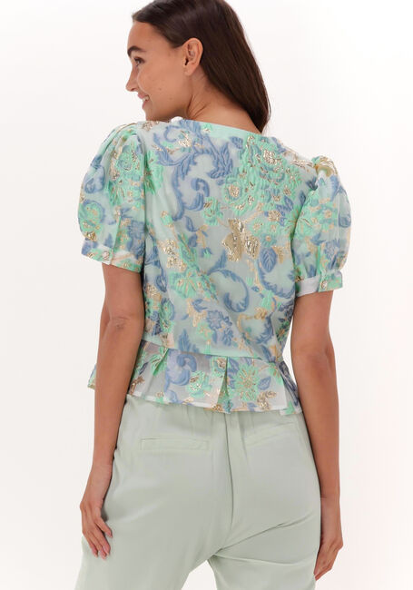 Blauwe HUNKON Blouses COCO TOP - large