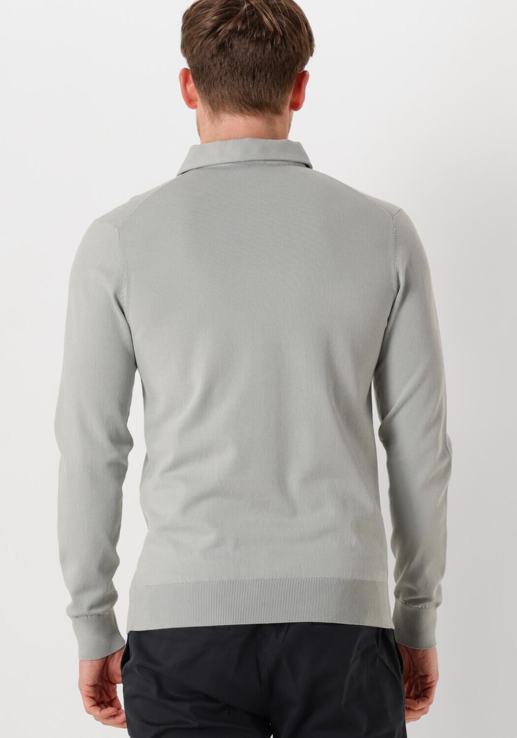 PROFUOMO Heren Truien & Vesten Polo Ls Groen