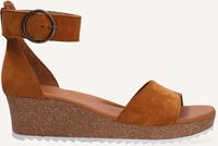 Cognac PAUL GREEN Platte sandalen 7386 - medium