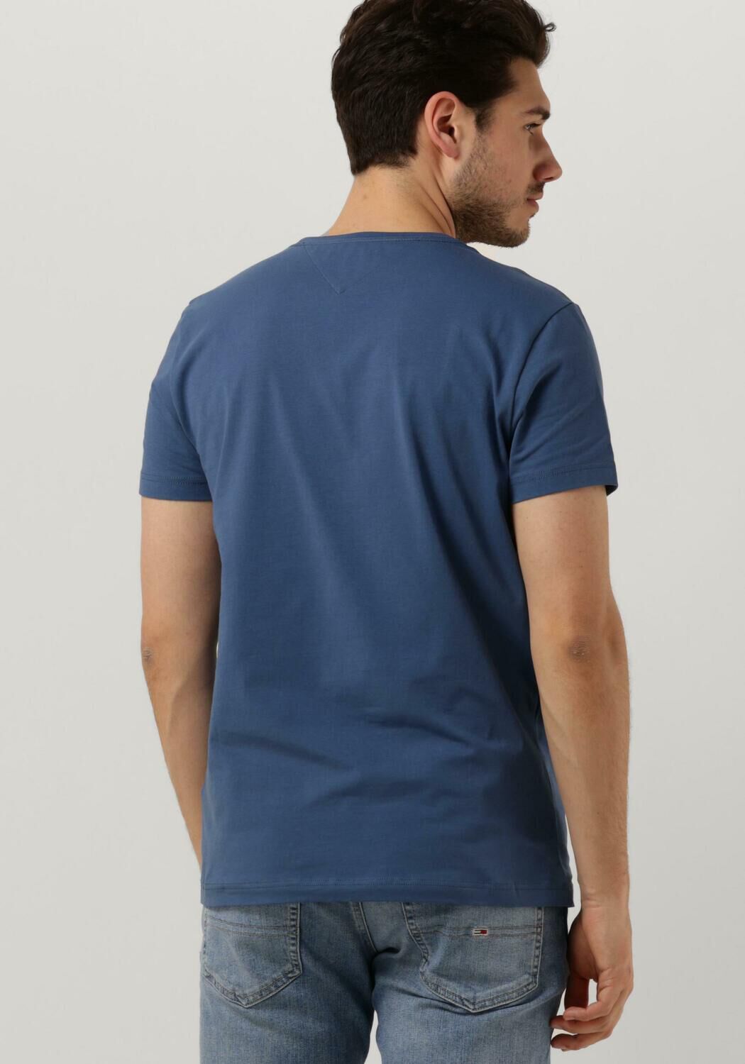 donkerblauwe tommy hilfiger t shirt stretch extra slim fit tee