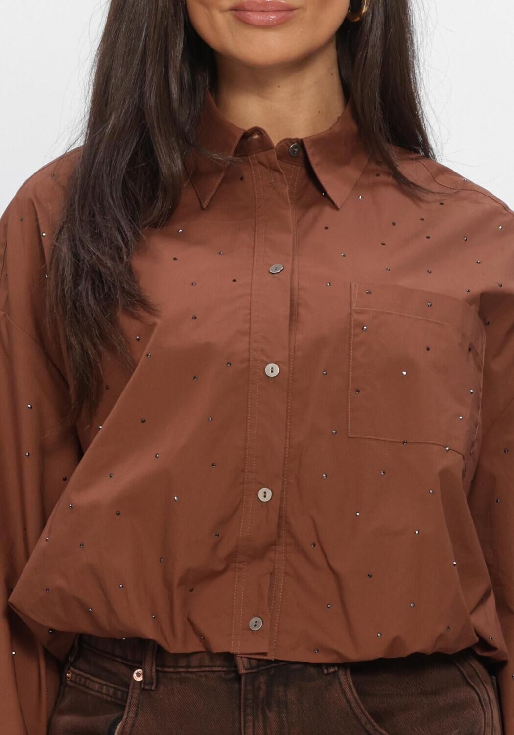 Bruine AAIKO Blouses MIKKIE STRASS CO 518 - large