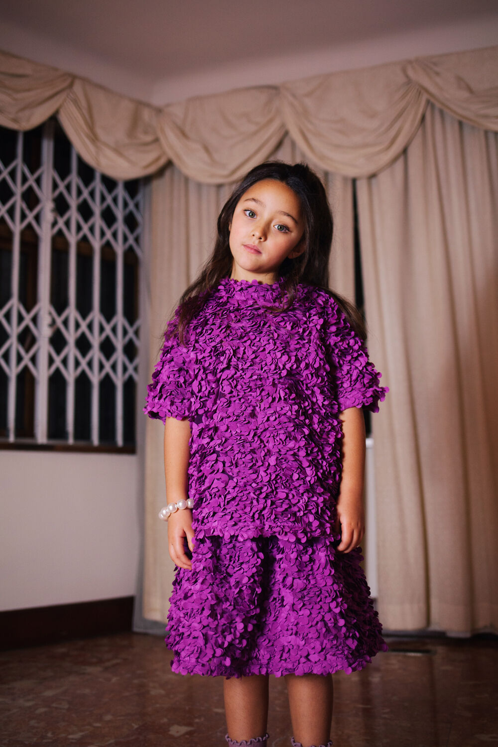 Roze DAILY BRAT Minirok TWINKEL 3D SKIRT - large