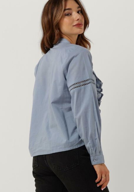 Lichtblauwe LOLLYS LAUNDRY Blouses RIKSHAW SHIRT - large