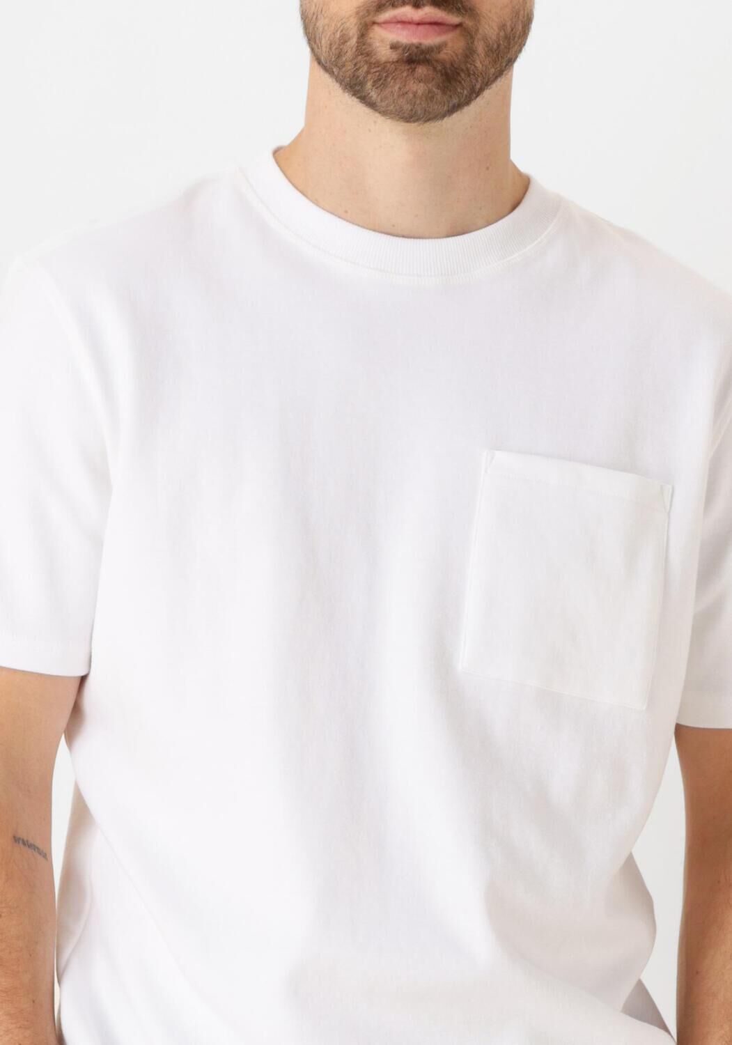 DSTREZZED Heren Polo's & T-shirts Ebbe Boxy Tee Wit
