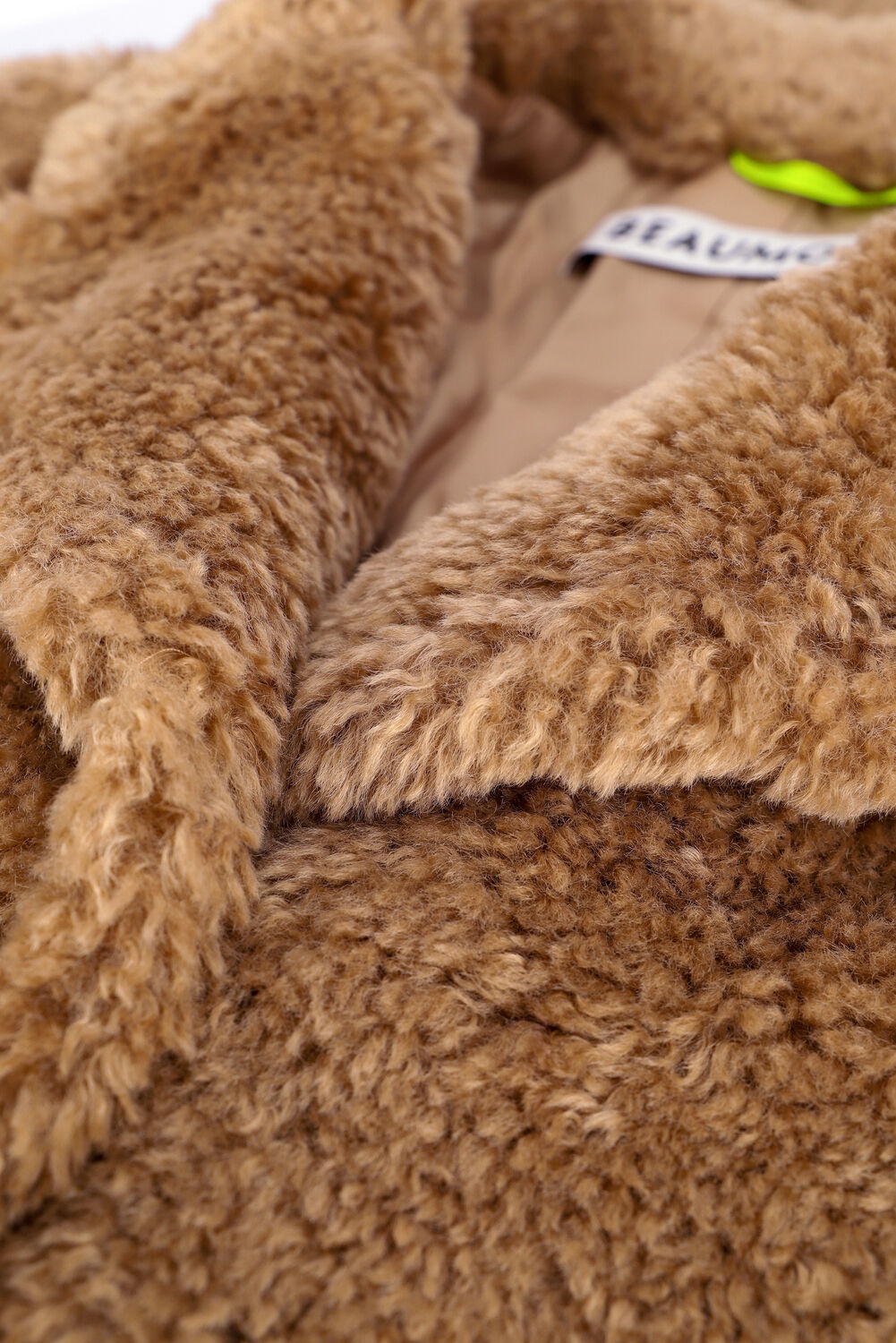 Camel BEAUMONT Teddy jas TEDDY STATEMENT COAT - large