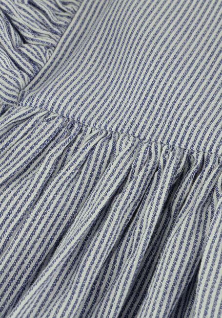 Blauwe MARMAR COPENHAGEN Mini jurk DANITA FRILL - large