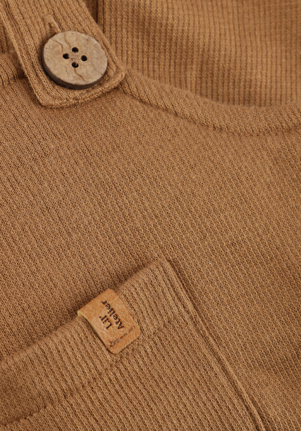 Bruine LIL' ATELIER Tuinbroeken NBMLABON LOOSE SWEAT OVERALL - large