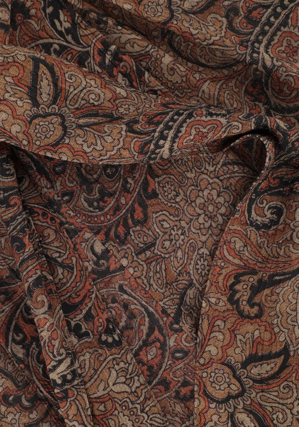 Bruine BY-BAR Wijde broek VIDE PAISLEY PANT - large