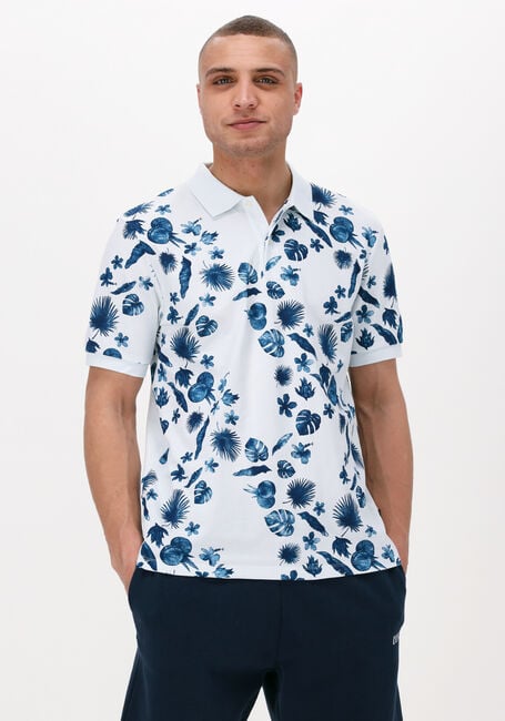 Witte SCOTCH & SODA Casual overhemd PRINTED PIQUE POLO IN ORGANIC COTTON - large