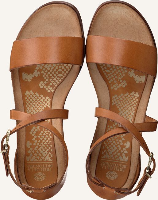 Cognac FRED DE LA BRETONIERE Platte sandalen 170010108 FRS0656 Cognac FRED DE LA BRETONIERE Platte sandalen 170010108 FRS0656 - large