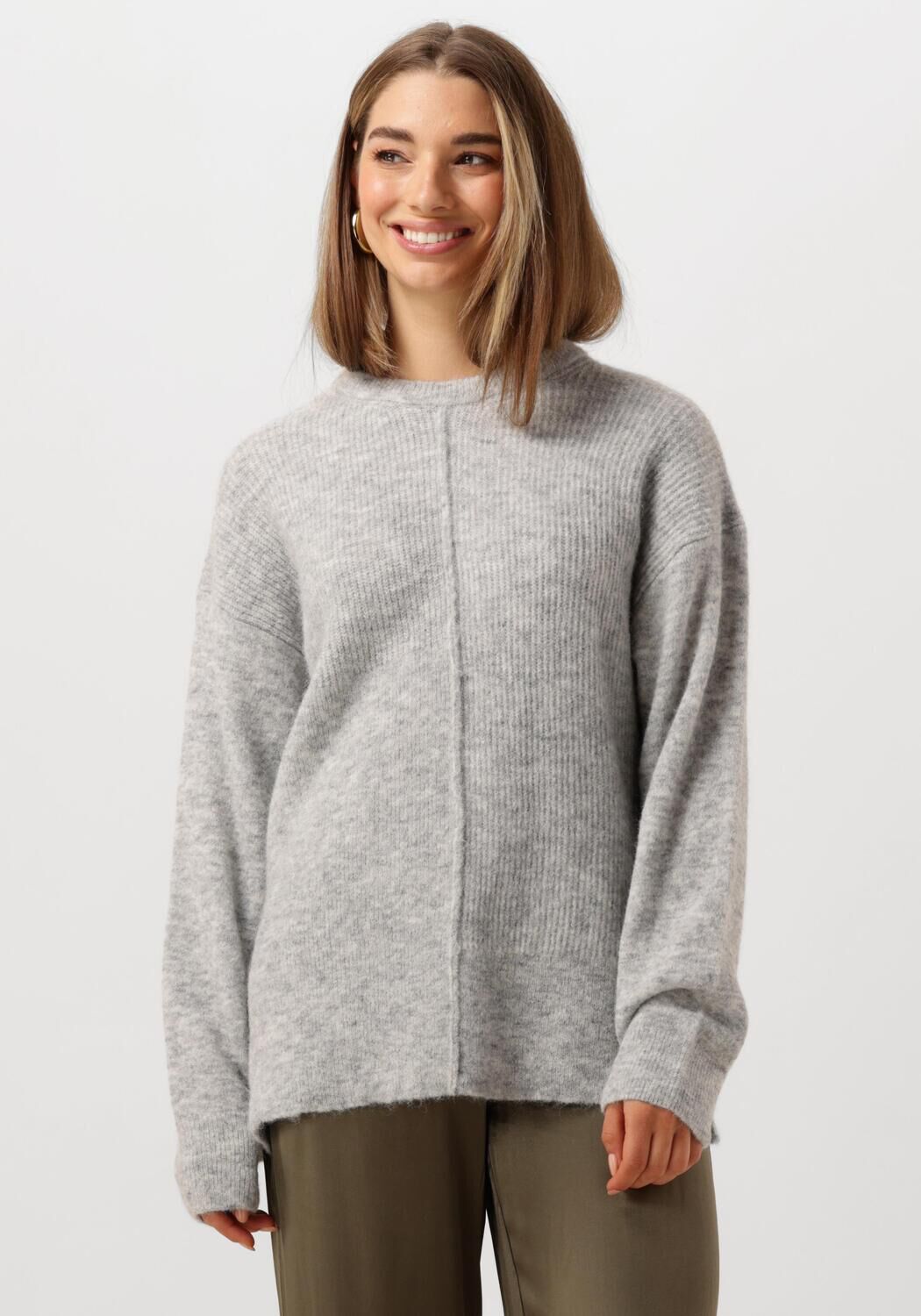 VANILIA Dames Truien & Vesten Abigail Structured Sweater Grijs