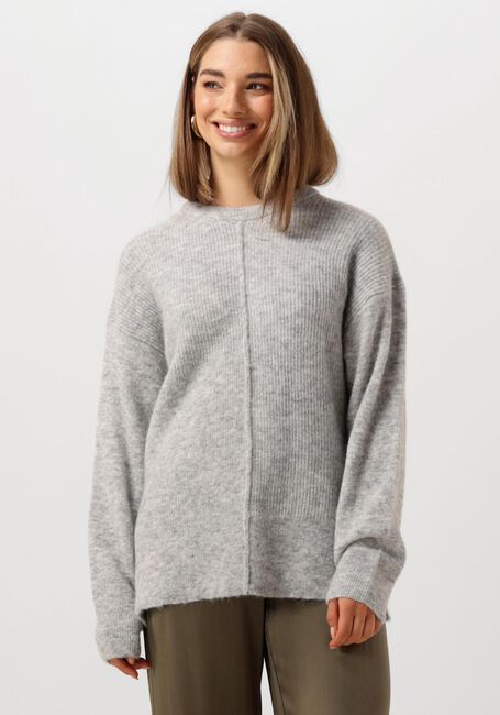 Grijze VANILIA Trui ABIGAIL STRUCTURED SWEATER - large