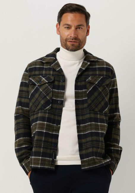 Groene BUTCHER OF BLUE Overshirt SATURN MK.2 CHECK OVERSHIRT - large