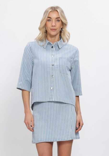 Blauwe OBJECT Blouses OBJSANNI 2/4 RE DENIM SHIRT - large