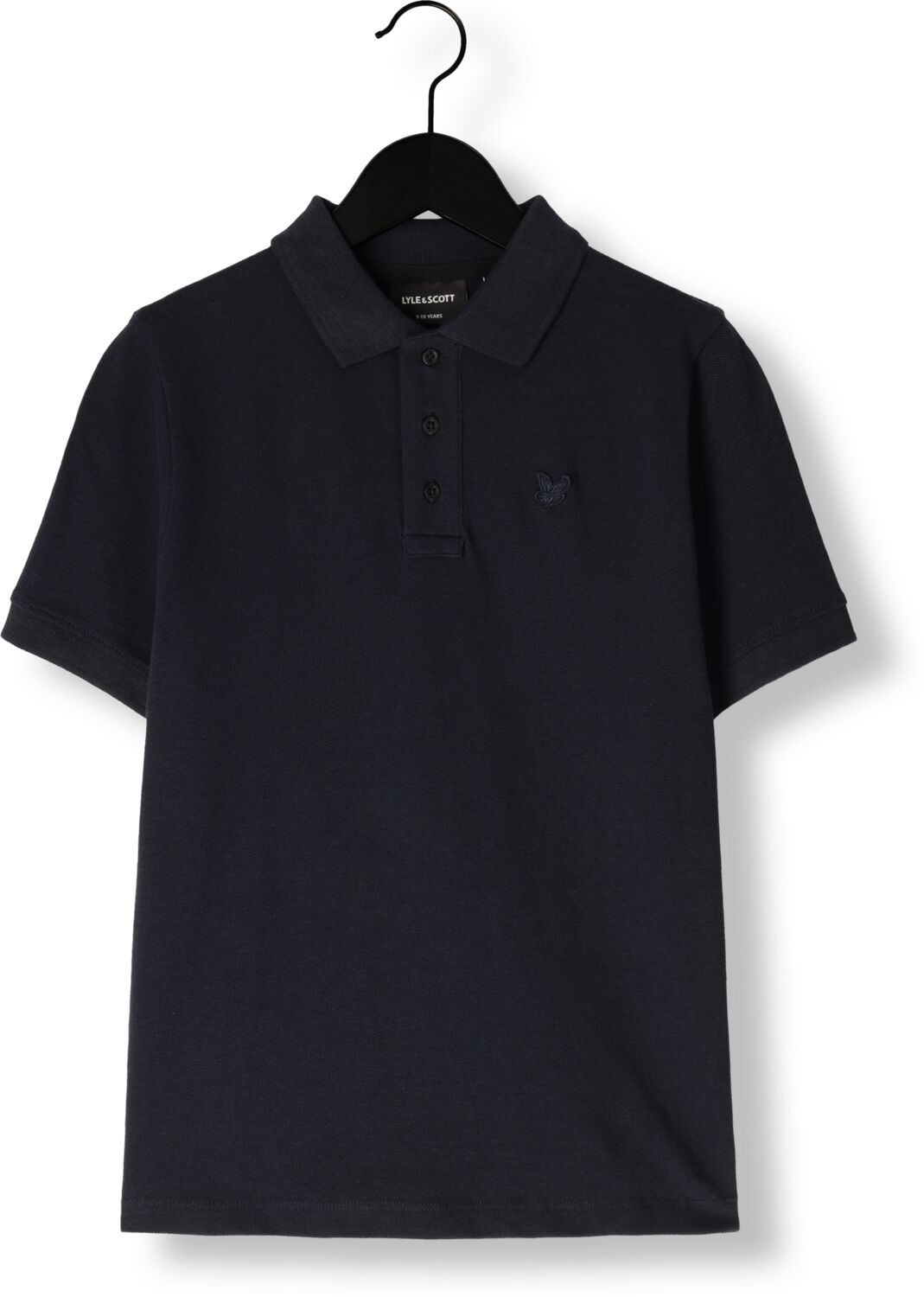 LYLE & SCOTT Jongens Polo's & T-shirts Linen Polo Shirt Donkerblauw