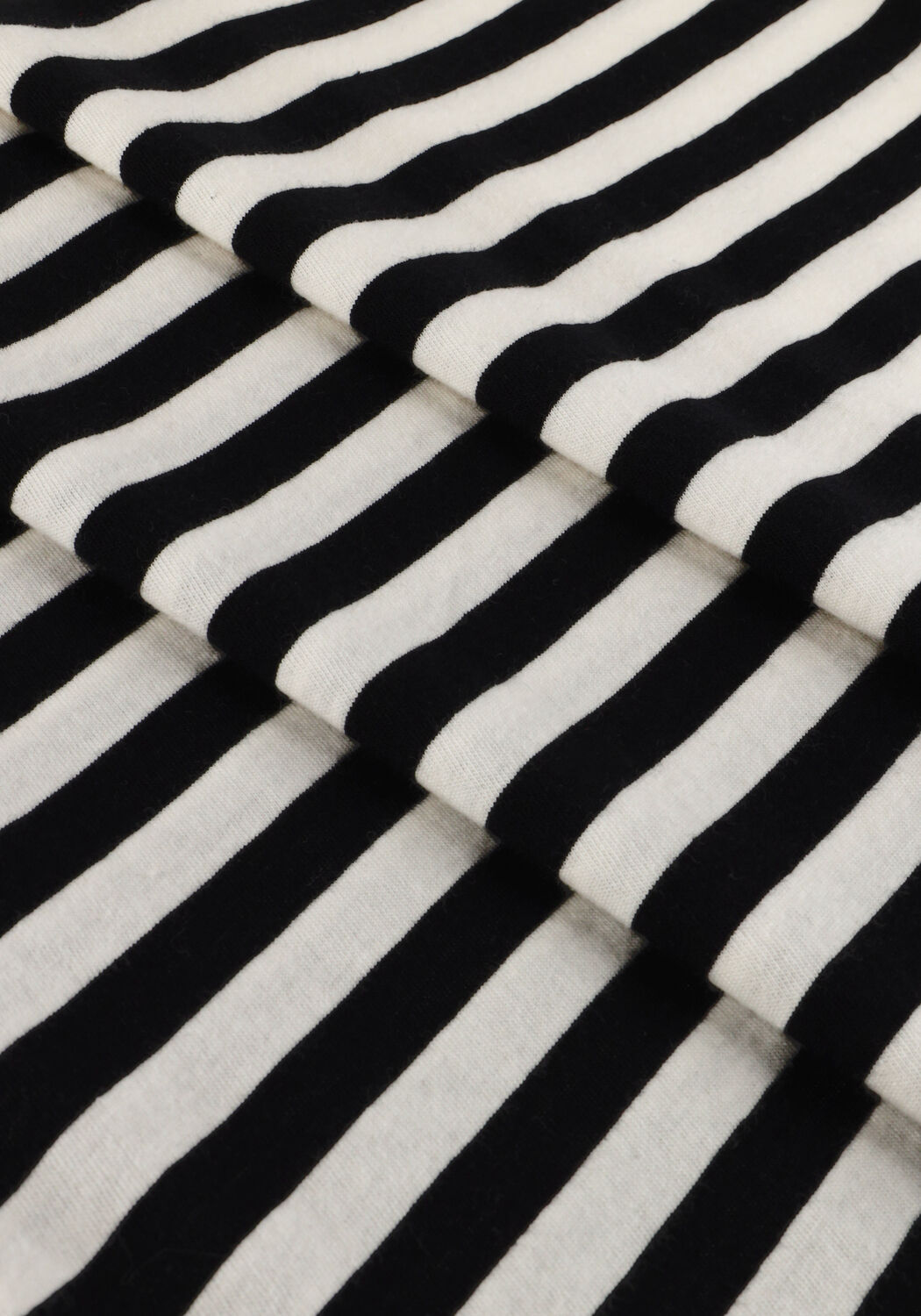 Zwarte 10DAYS Midi jurk SMOCK DRESS STRIPE - large