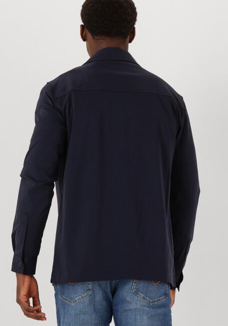 Donkerblauwe GENTI Overshirt OAKS SHIRT JACKET ZIP - large
