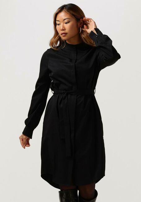 Zwarte ANOTHER LABEL Midi jurk DALYCE DRESS L/S - large